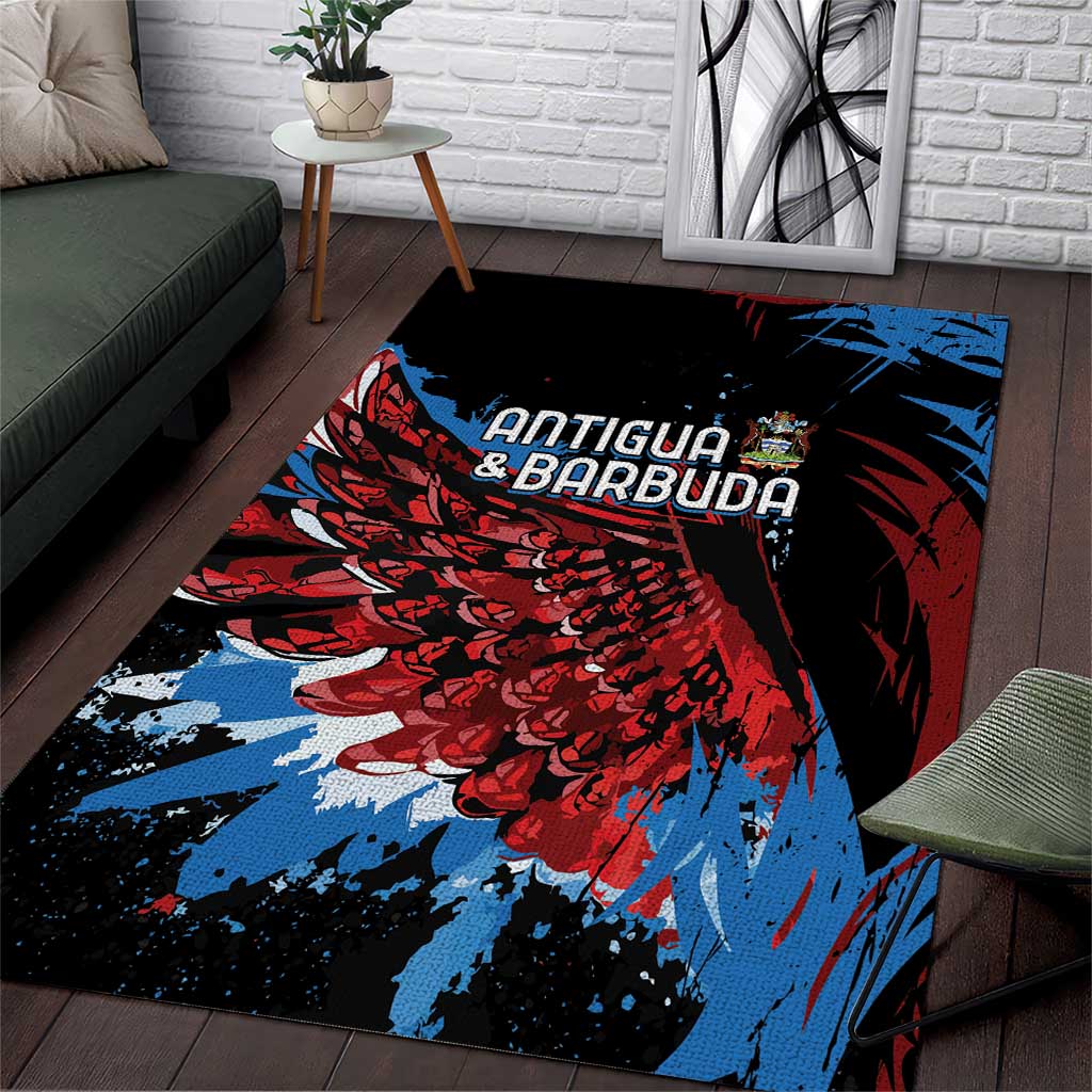Afro-Antigua and Barbuda Cricket Area Rug Falcons Wings - Take Off LT7