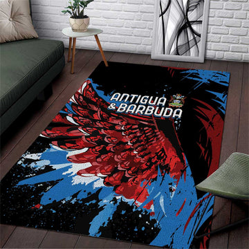 Afro-Antigua and Barbuda Cricket Area Rug Falcons Wings - Take Off LT7