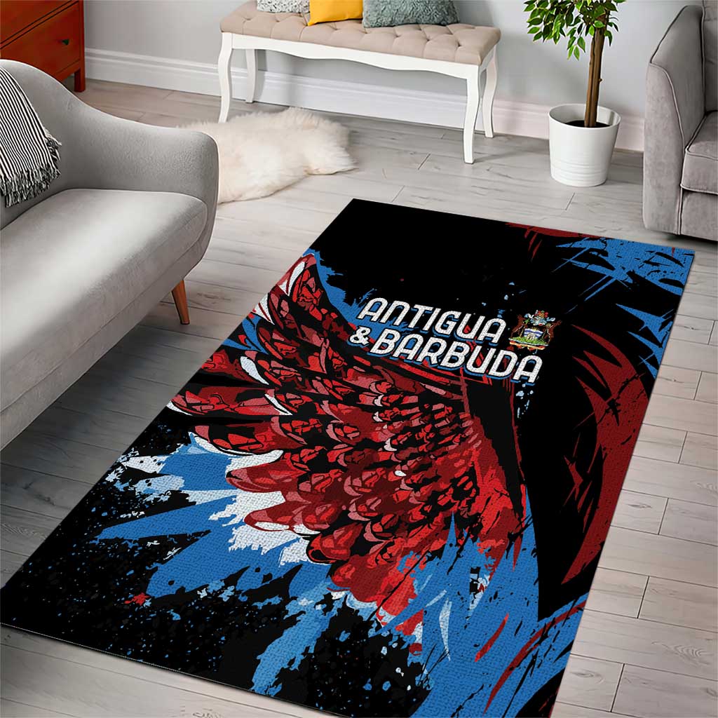 Afro-Antigua and Barbuda Cricket Area Rug Falcons Wings - Take Off LT7