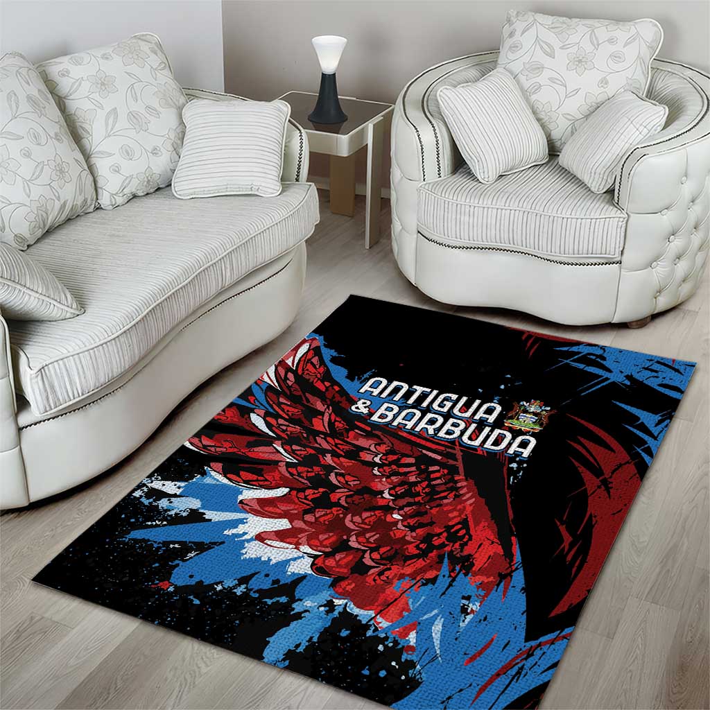 Afro-Antigua and Barbuda Cricket Area Rug Falcons Wings - Take Off LT7