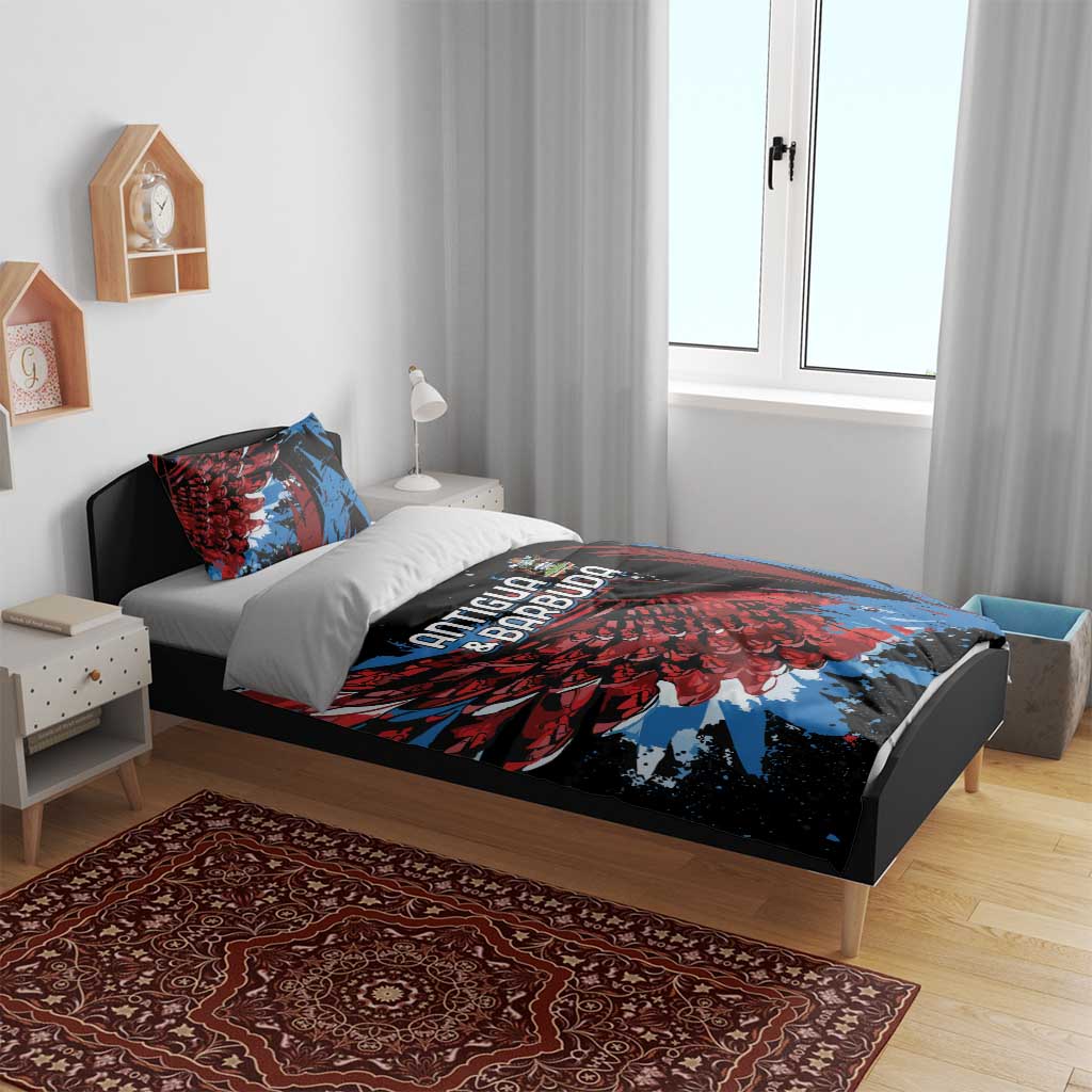 Afro-Antigua and Barbuda Cricket Bedding Set Falcons Wings - Take Off LT7