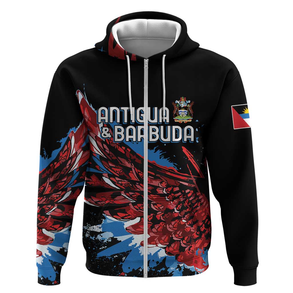 Antigua and Barbuda Cricket Custom Hoodie Falcons Wings - Take Off LT7
