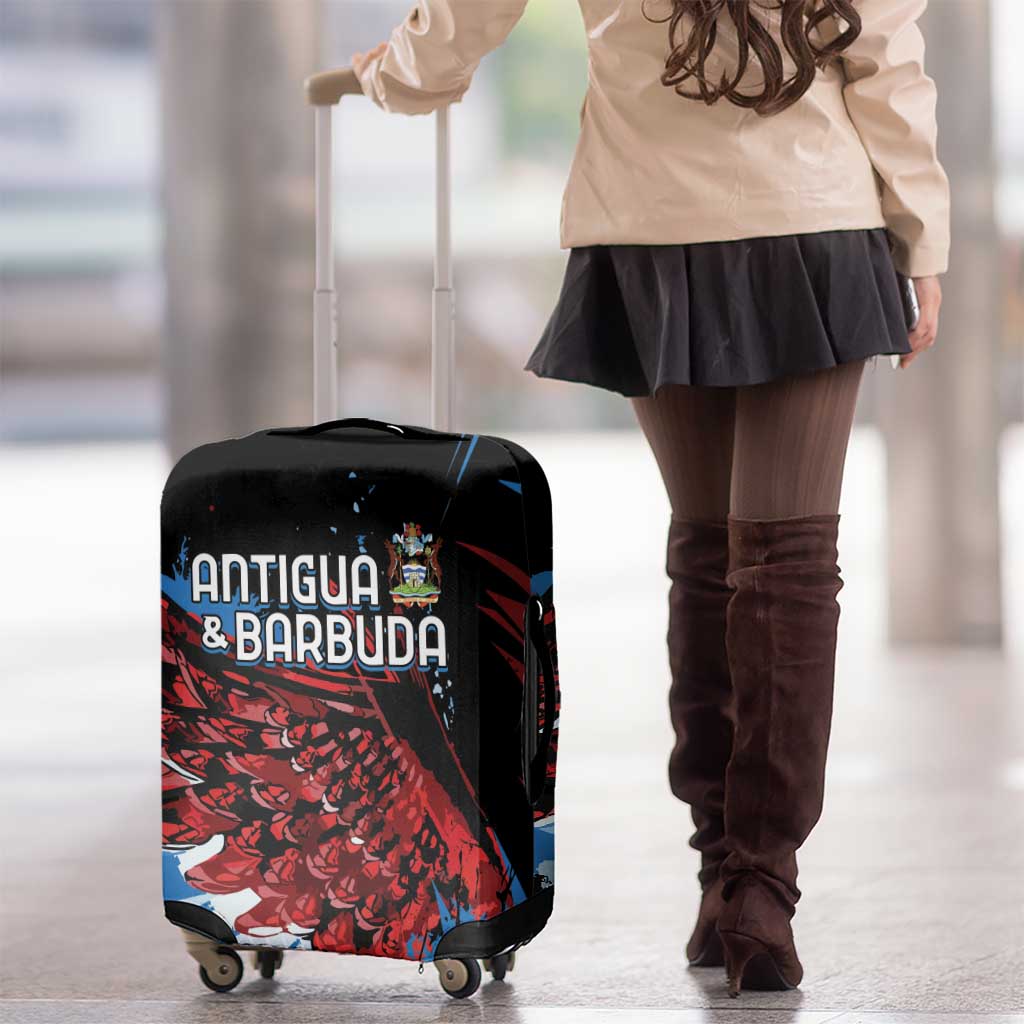 Antigua and Barbuda Cricket Luggage Cover Falcons Wings - Take Off LT7