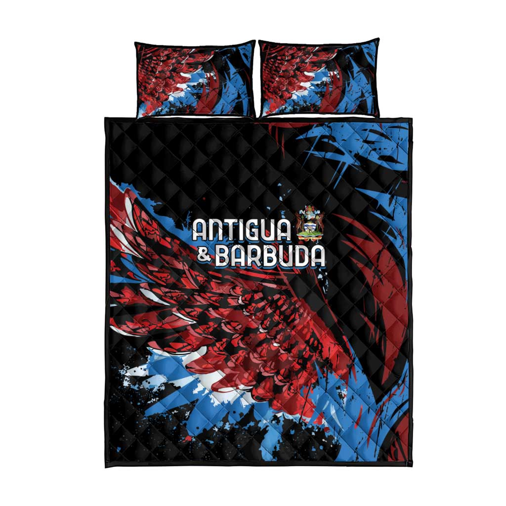 Afro-Antigua and Barbuda Cricket Quilt Bed Set Falcons Wings - Take Off LT7