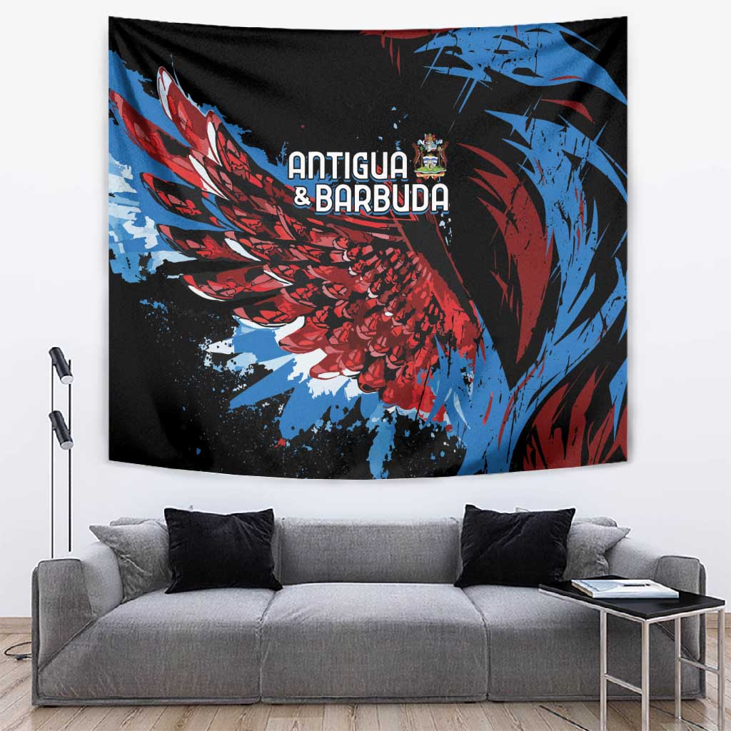 Afro-Antigua and Barbuda Cricket Tapestry Falcons Wings - Take Off LT7