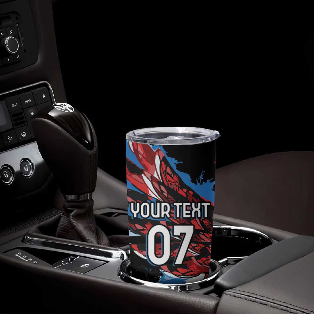 Afro-Antigua and Barbuda Cricket Custom Tumbler Cup Falcons Wings - Take Off LT7