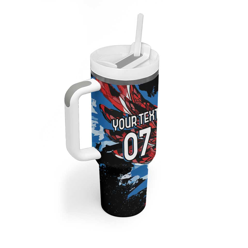 Afro-Antigua and Barbuda Cricket Custom Tumbler With Handle Falcons Wings - Take Off LT7
