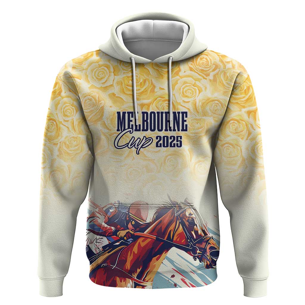 Melbourne Horse Racing Hoodie Yellow Rose Champion LT7