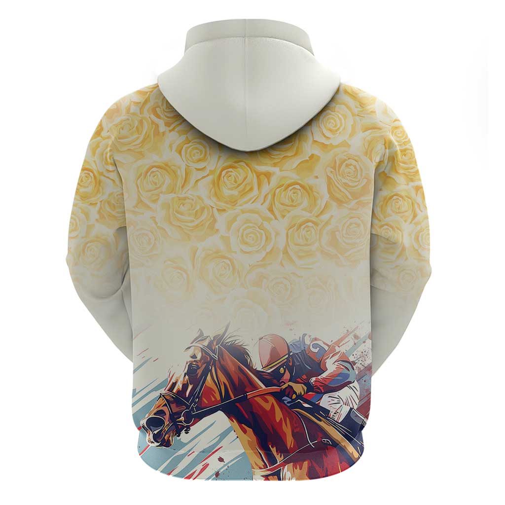 Melbourne Horse Racing Hoodie Yellow Rose Champion LT7