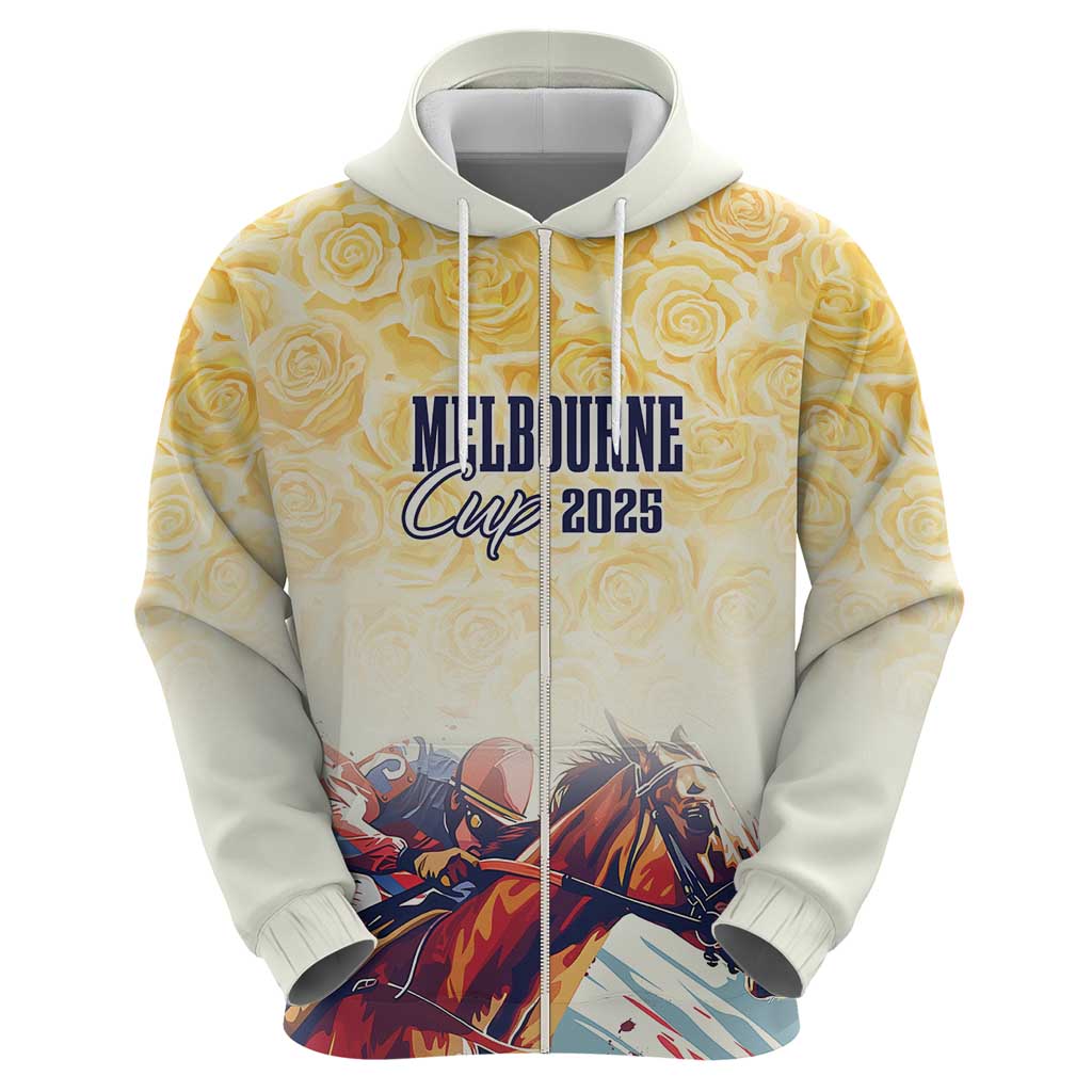 Melbourne Horse Racing Hoodie Yellow Rose Champion LT7