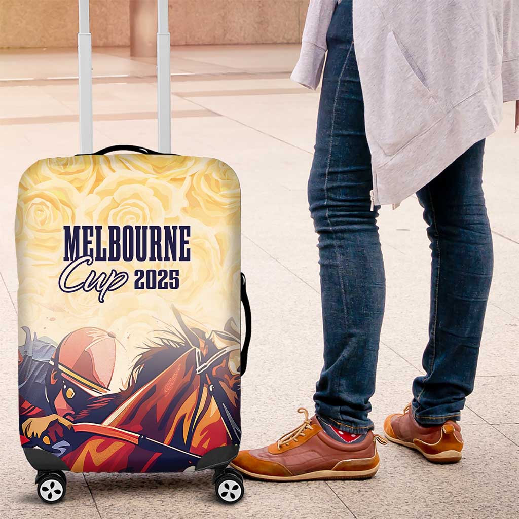 Melbourne Horse Racing Luggage Cover Yellow Rose Champion LT7