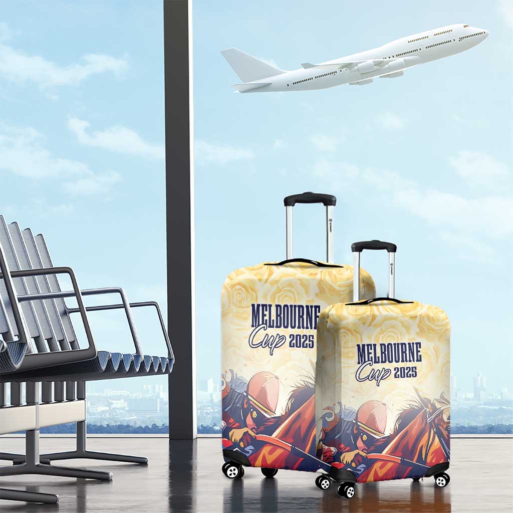 Melbourne Horse Racing Luggage Cover Yellow Rose Champion LT7