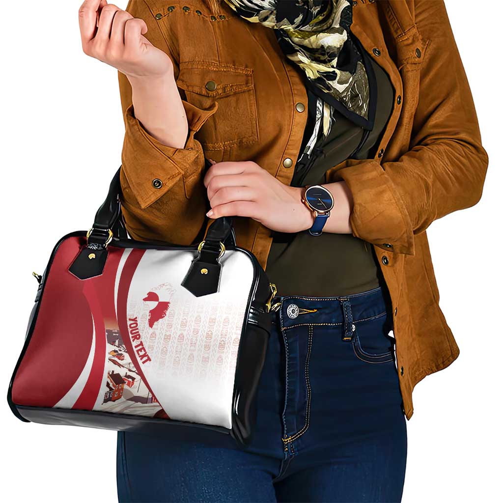 Personalized Greenland Shoulder Handbag Tupilaks Inspired LT7