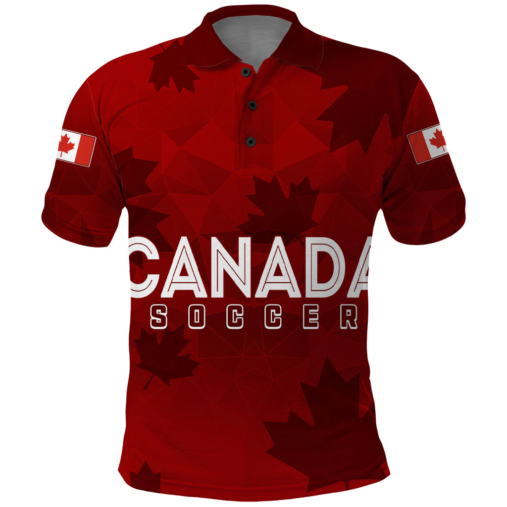 Personalised Canada Soccer Polo Shirt Women's WC 2023 Maple Style LT7