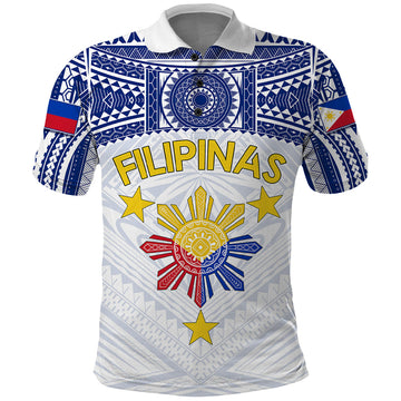 Personalised Philippines Football Polo Shirt Women's WC 2023 Filipinas Tribal Ver LT7
