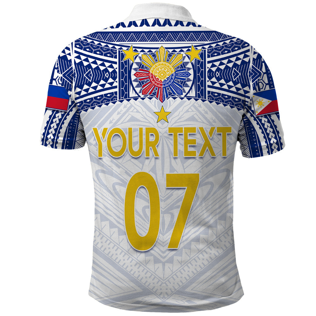 Personalised Philippines Football Polo Shirt Women's WC 2023 Filipinas Tribal Ver LT7