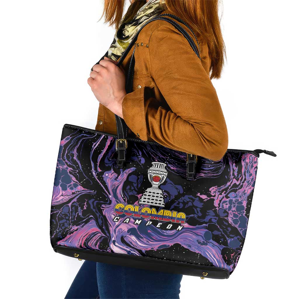 Colombia Football Leather Tote Bag Cano Cristales Style - Todos Somos Campeon LT7