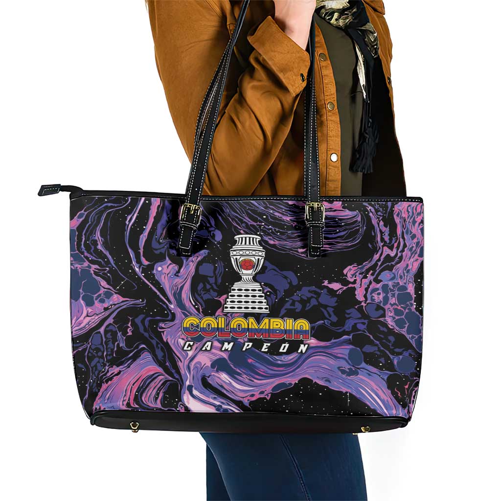 Colombia Football Leather Tote Bag Cano Cristales Style - Todos Somos Campeon LT7