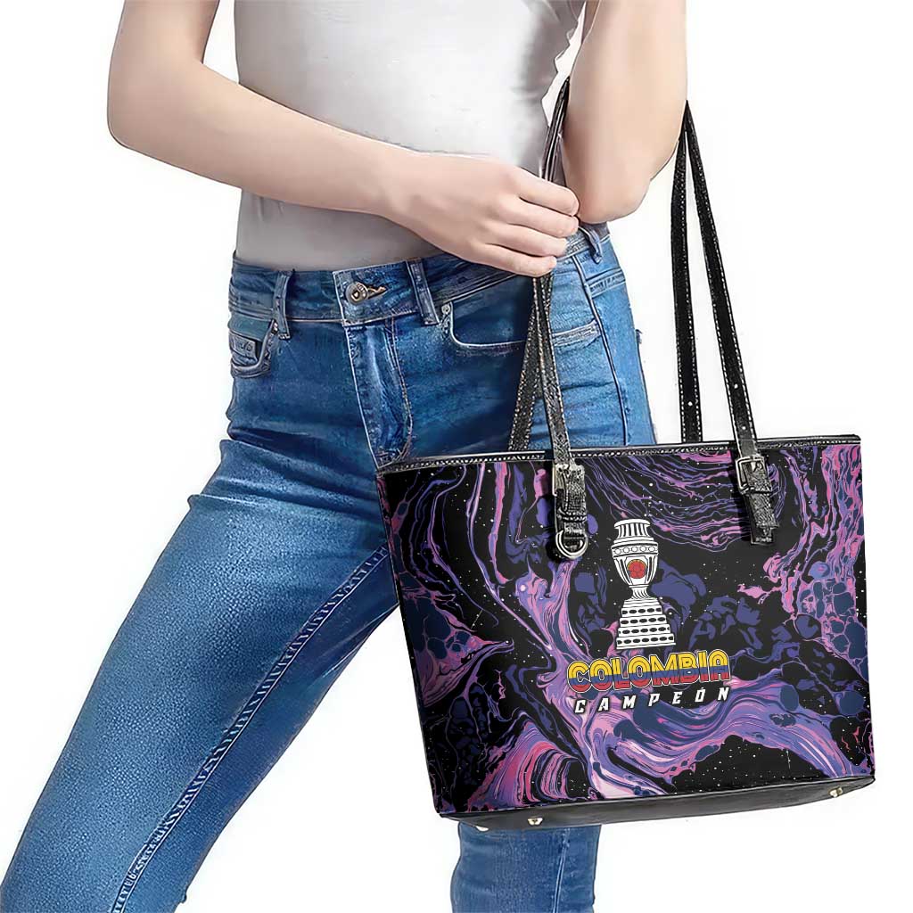 Colombia Football Leather Tote Bag Cano Cristales Style - Todos Somos Campeon LT7