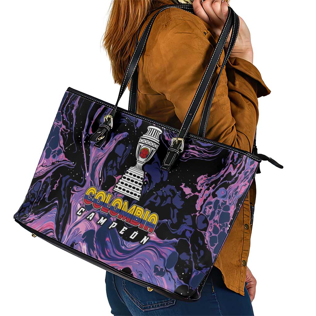 Colombia Football Leather Tote Bag Cano Cristales Style - Todos Somos Campeon LT7