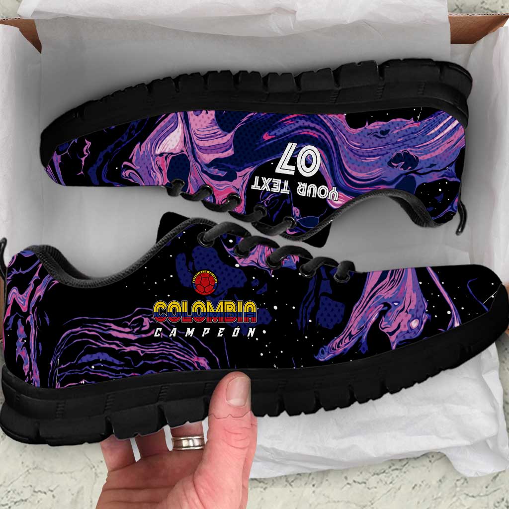 Colombia Football Custom Sneakers Cano Cristales Style - Todos Somos Campeon LT7