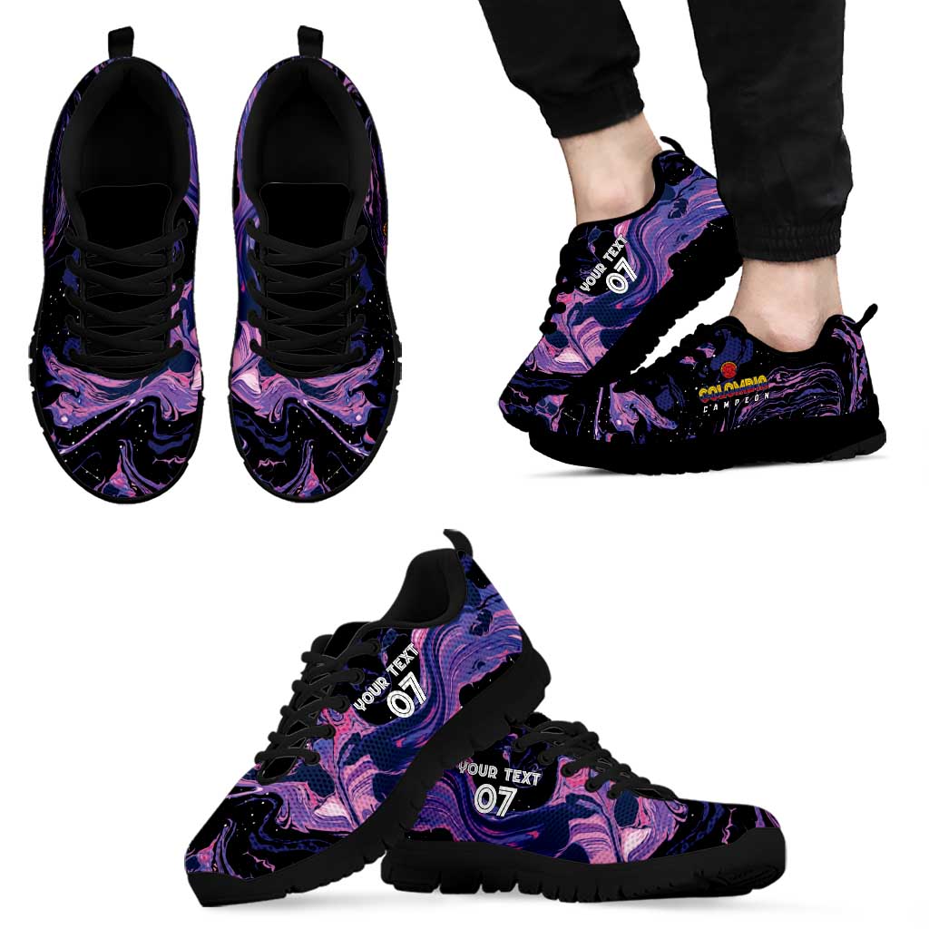 Colombia Football Custom Sneakers Cano Cristales Style - Todos Somos Campeon LT7