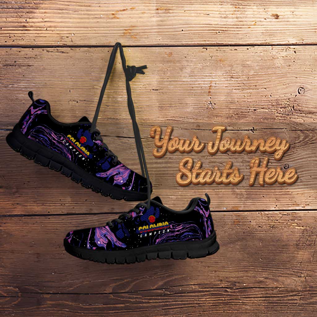 Colombia Football Custom Sneakers Cano Cristales Style - Todos Somos Campeon LT7