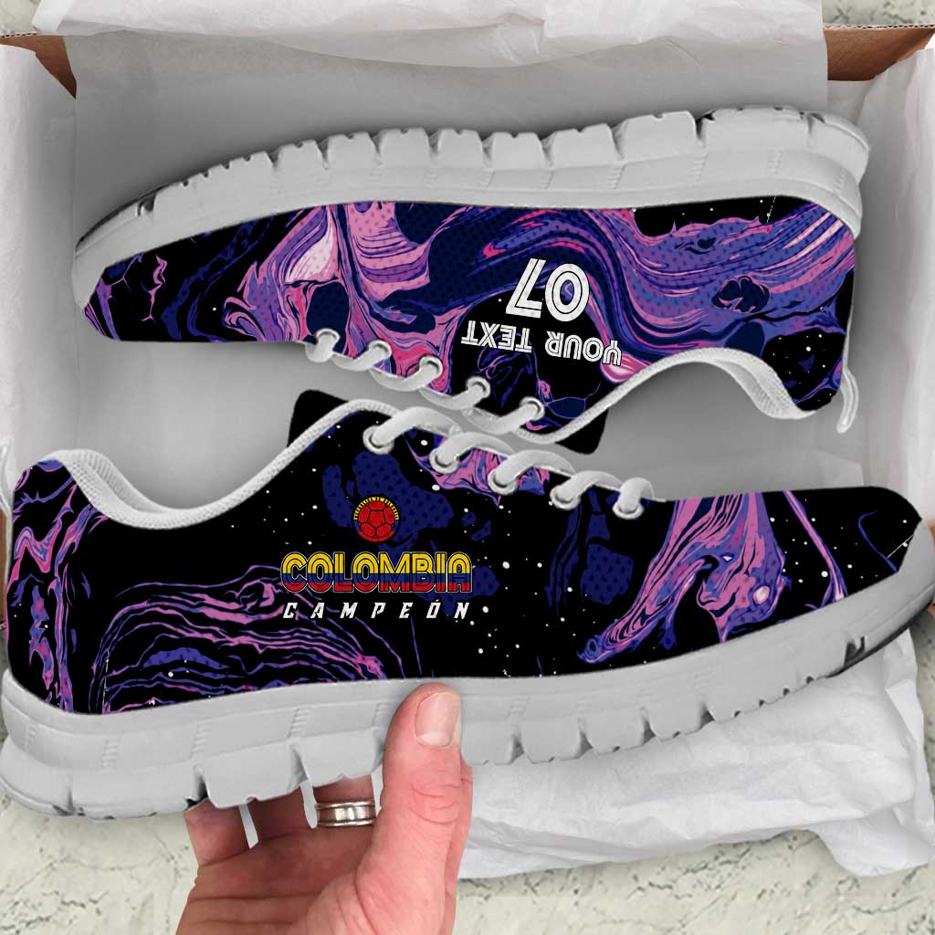 Colombia Football Custom Sneakers Cano Cristales Style - Todos Somos Campeon LT7