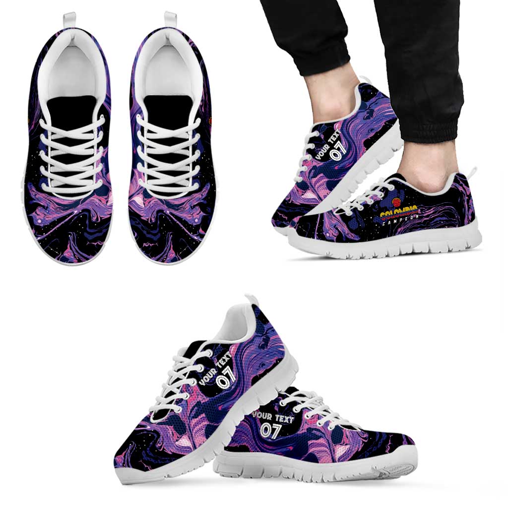Colombia Football Custom Sneakers Cano Cristales Style - Todos Somos Campeon LT7