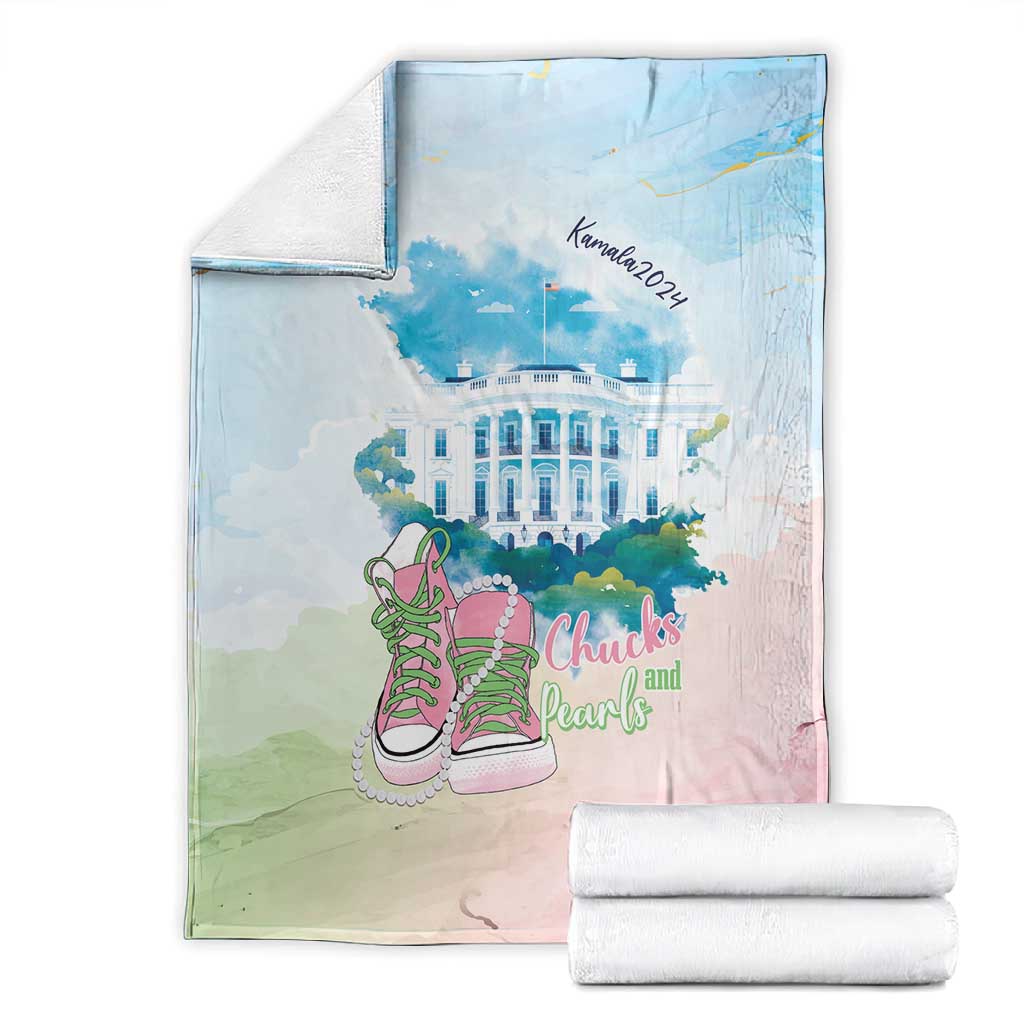 Chucks N Pearls 2024 Blanket Pink Green Rocking The World LT7