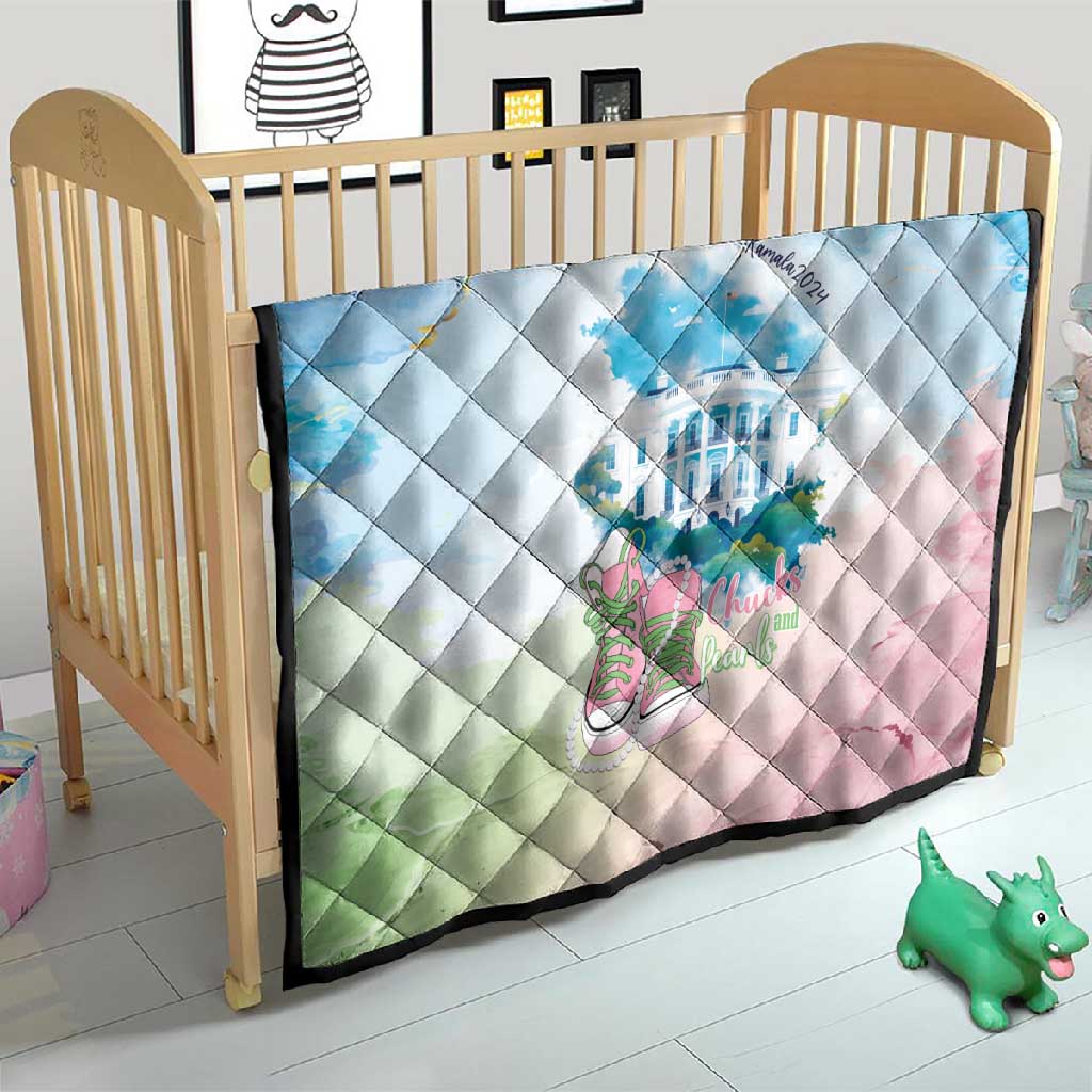 Chucks N Pearls 2024 Quilt Pink Green Rocking The World LT7
