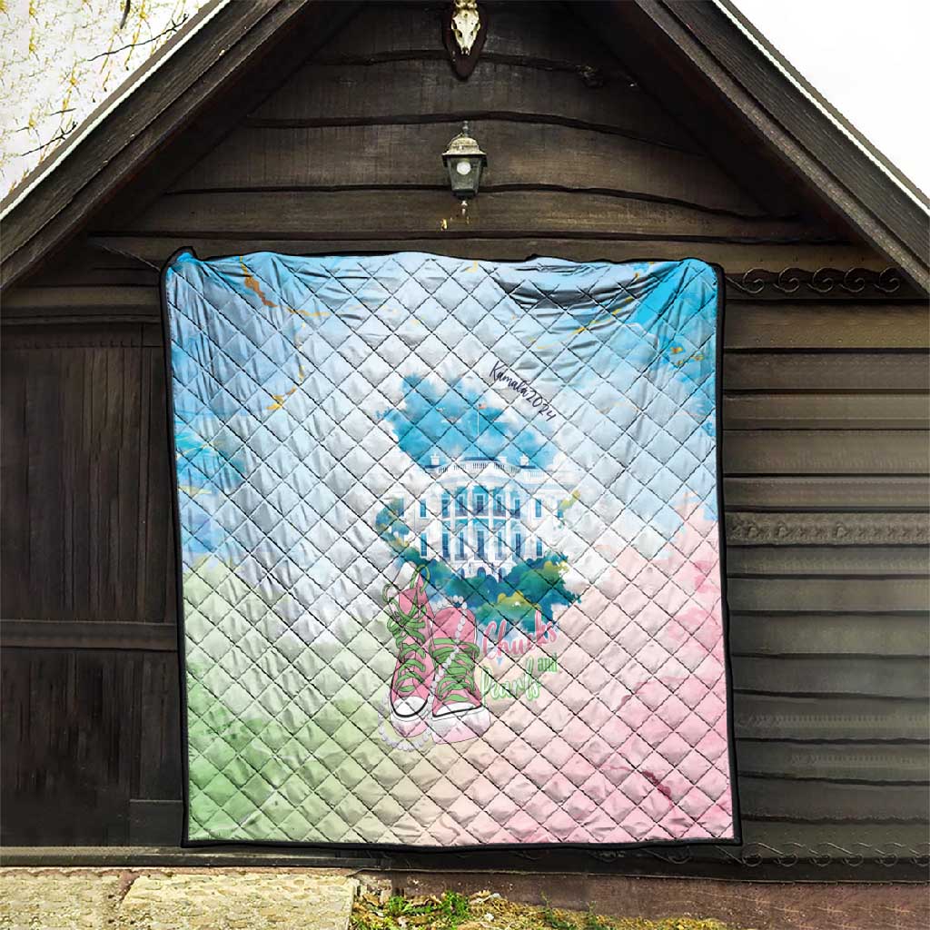 Chucks N Pearls 2024 Quilt Pink Green Rocking The World LT7