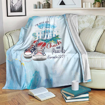 Chucks N Pearls 2024 Blanket I'm With Her LT7