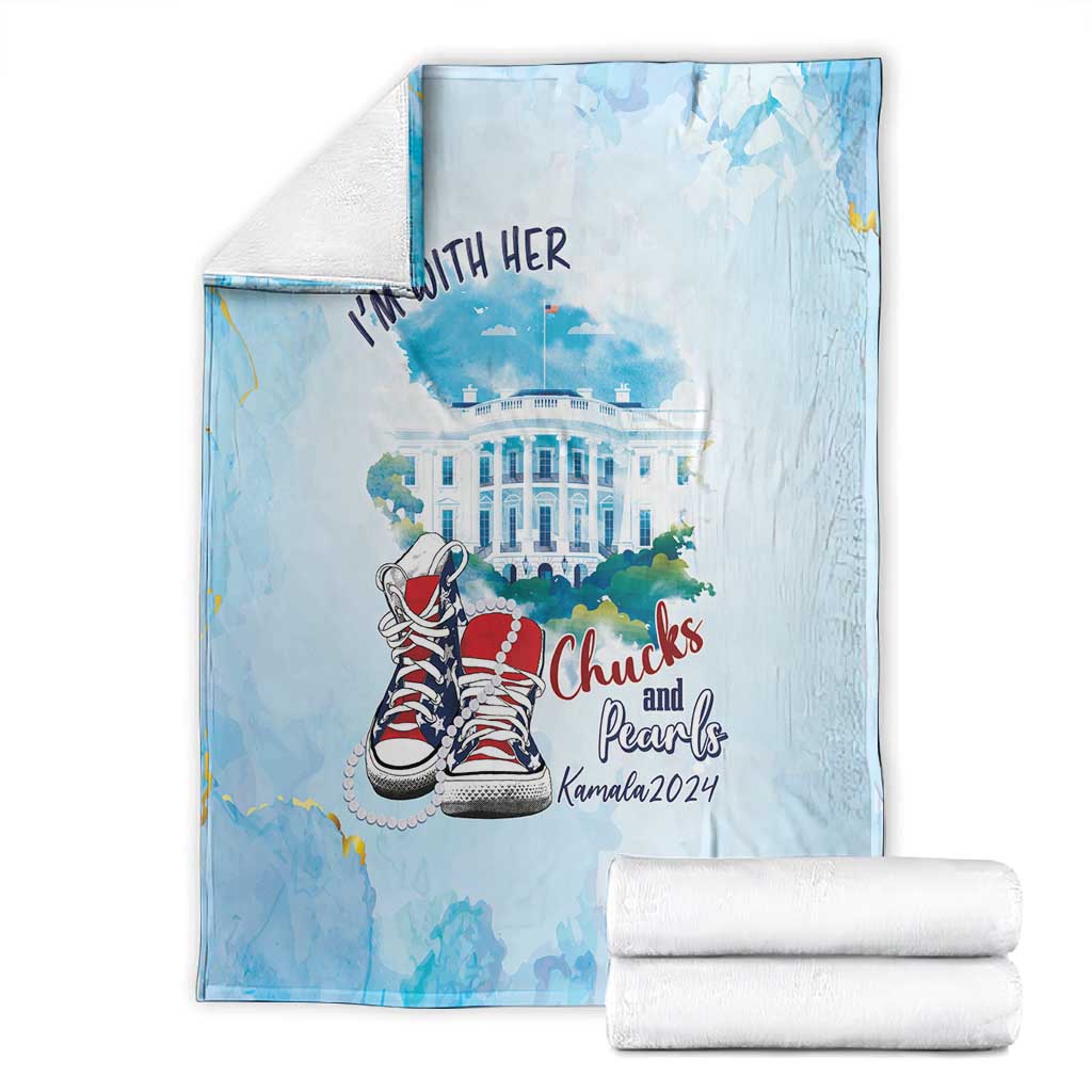 Chucks N Pearls 2024 Blanket I'm With Her LT7