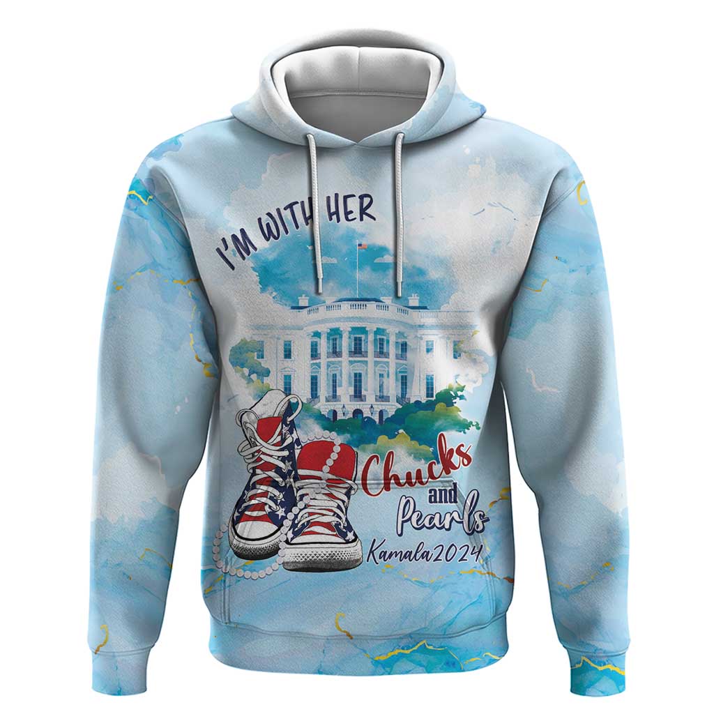 Chucks N Pearls 2024 Hoodie I'm With Her LT7
