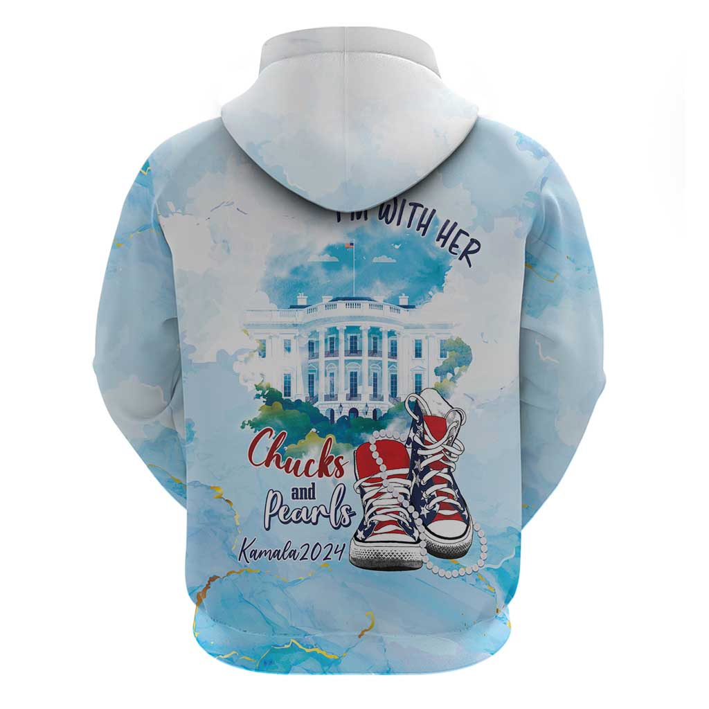 Chucks N Pearls 2024 Hoodie I'm With Her LT7
