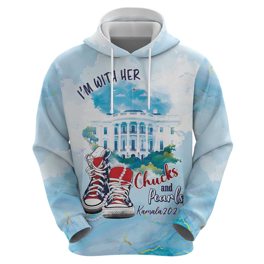 Chucks N Pearls 2024 Hoodie I'm With Her LT7