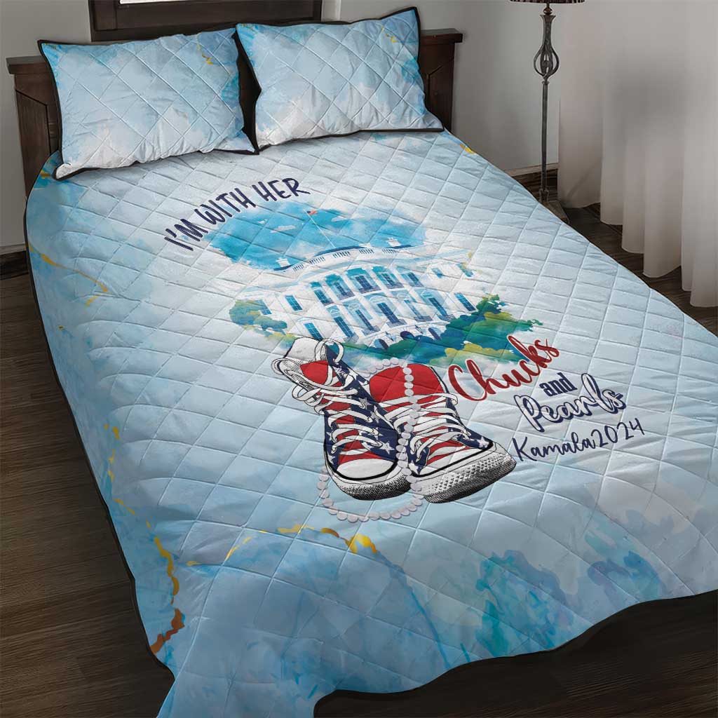Chucks N Pearls 2024 Quilt Bed Set I'm With Her LT7