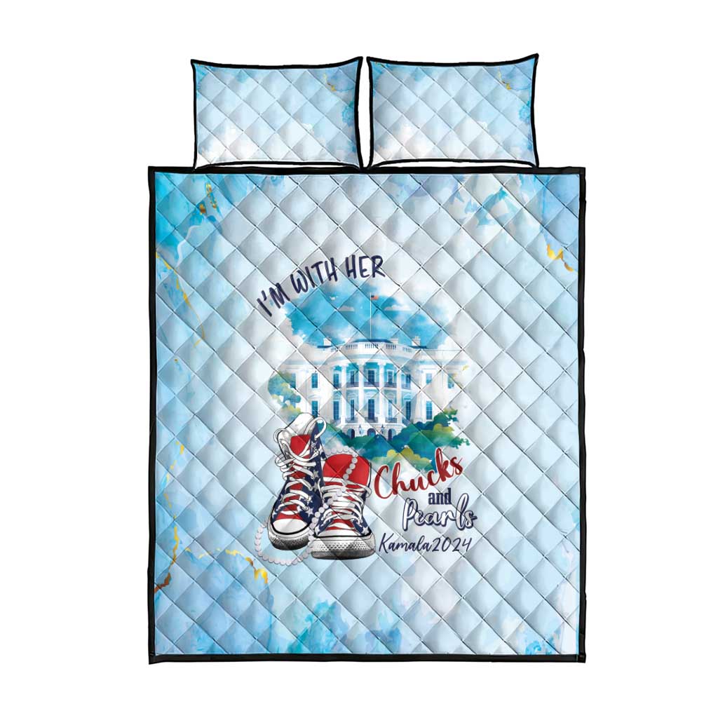 Chucks N Pearls 2024 Quilt Bed Set I'm With Her LT7