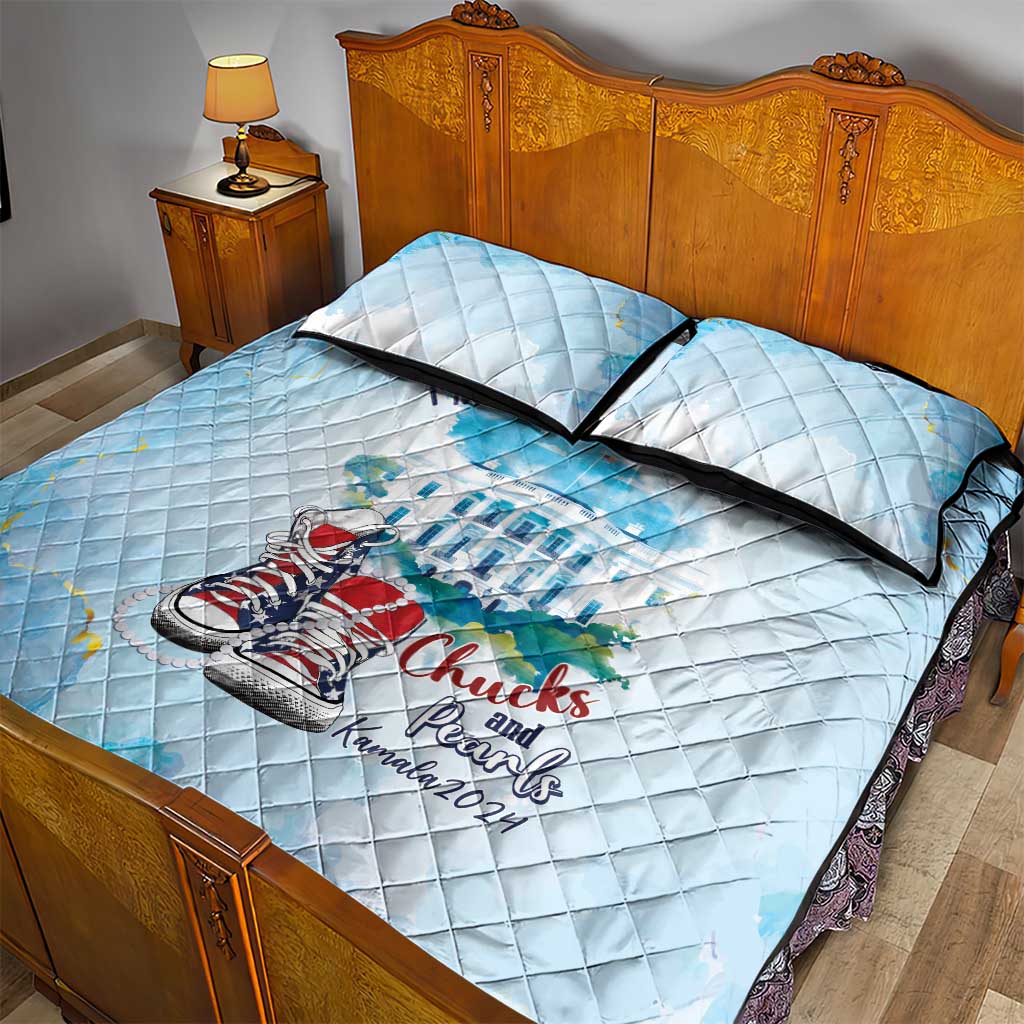 Chucks N Pearls 2024 Quilt Bed Set I'm With Her LT7