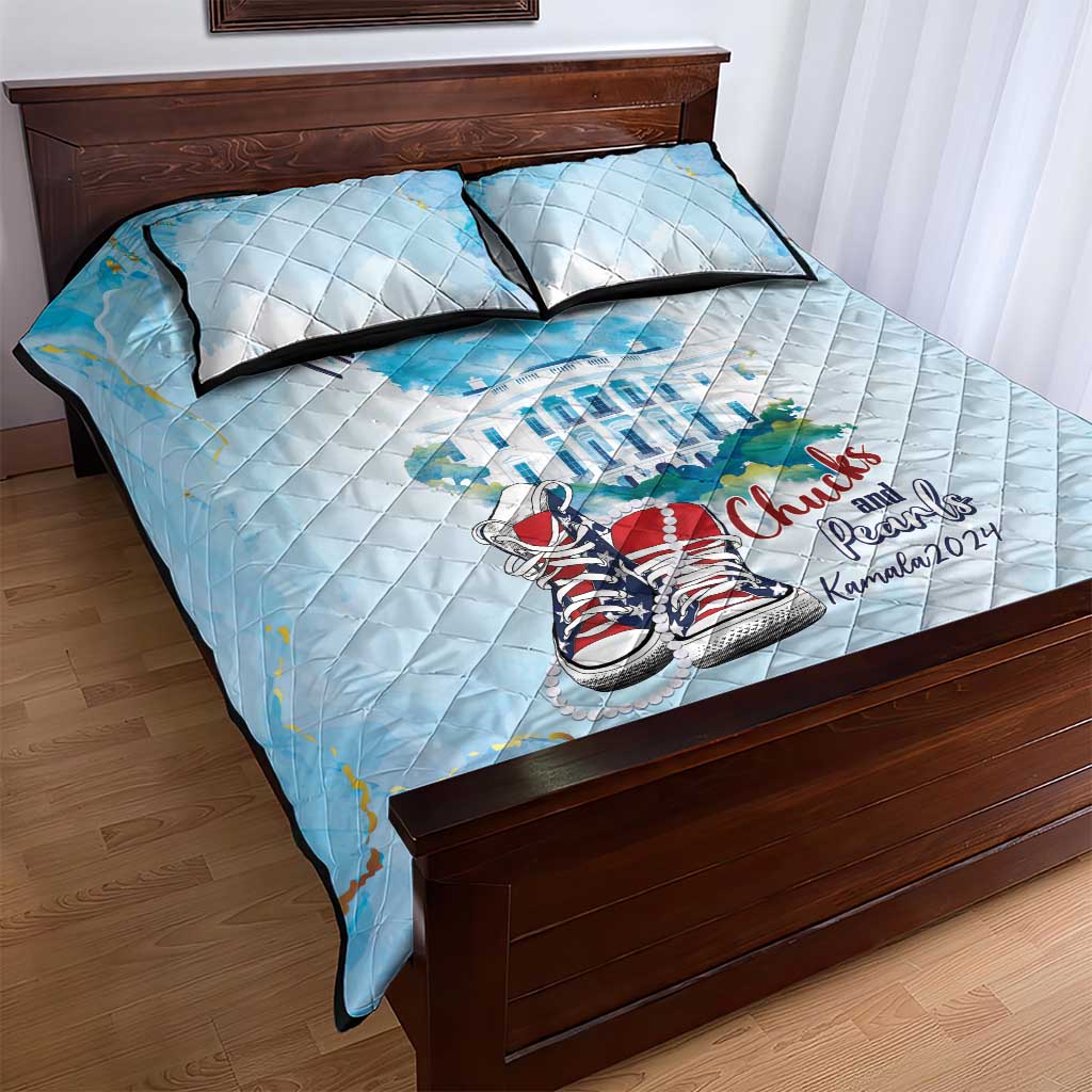 Chucks N Pearls 2024 Quilt Bed Set I'm With Her LT7