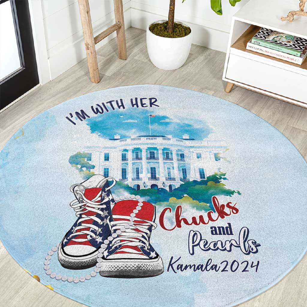 Chucks N Pearls 2024 Round Carpet I'm With Her LT7