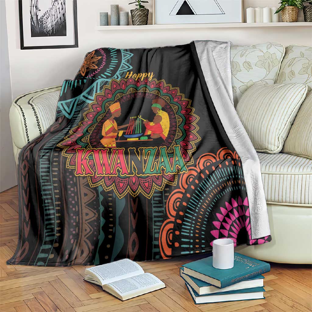 Africa Happy Kwanzaa Blanket Nguzo Saba LT7