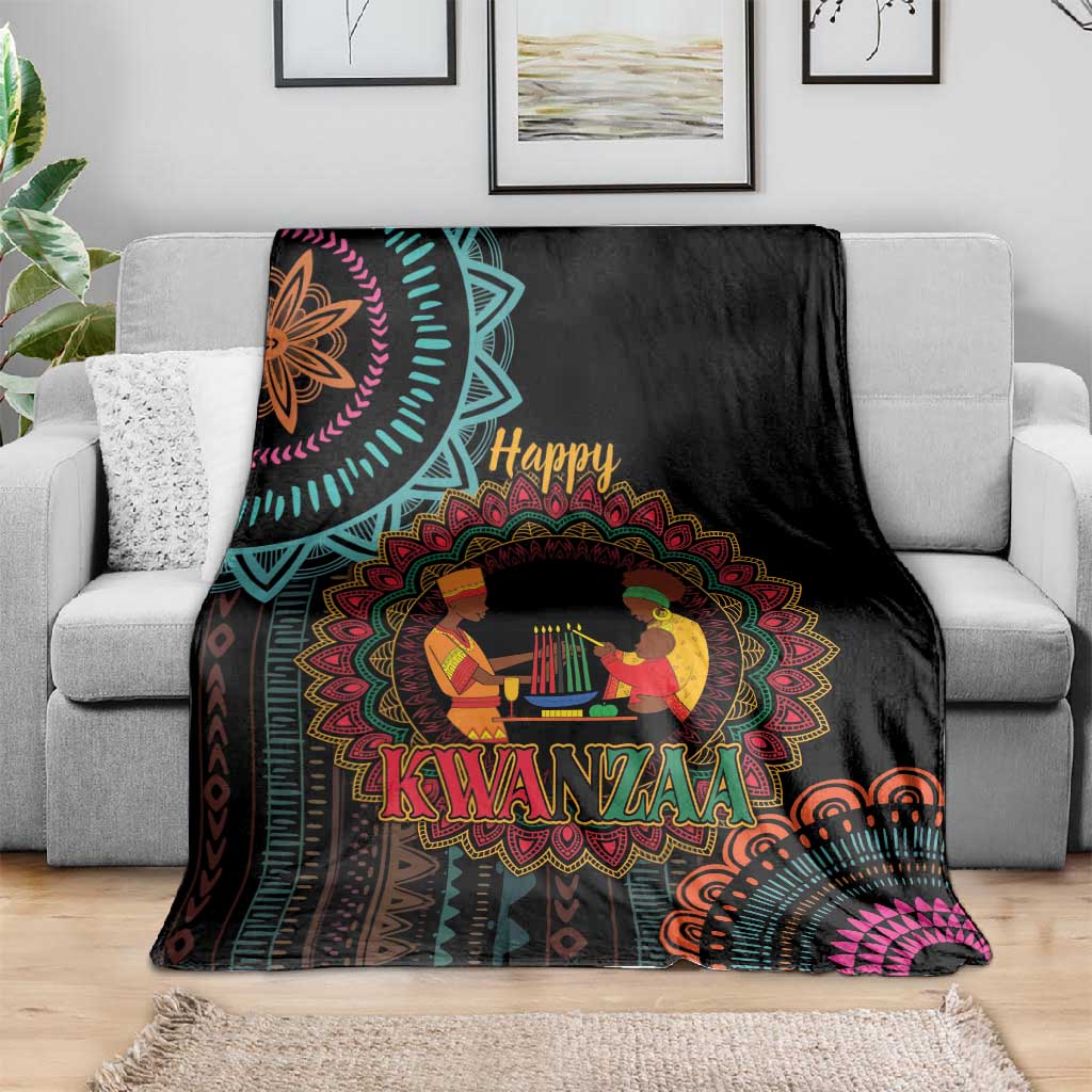 Africa Happy Kwanzaa Blanket Nguzo Saba LT7