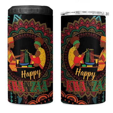 Africa Happy Kwanzaa 4 in 1 Can Cooler Tumbler Nguzo Saba LT7