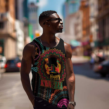 Africa Happy Kwanzaa Men Tank Top Nguzo Saba LT7