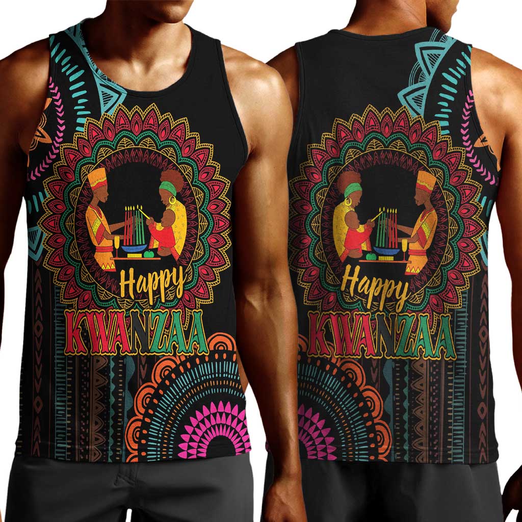 Africa Happy Kwanzaa Men Tank Top Nguzo Saba LT7