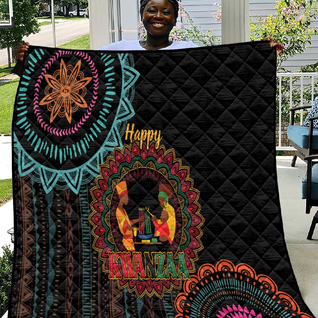 Africa Happy Kwanzaa Quilt Nguzo Saba LT7