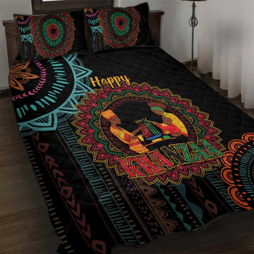 Africa Happy Kwanzaa Quilt Bed Set Nguzo Saba LT7