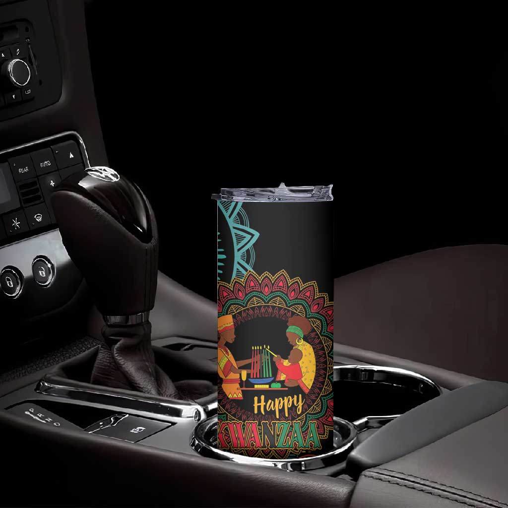Africa Happy Kwanzaa Skinny Tumbler Nguzo Saba LT7